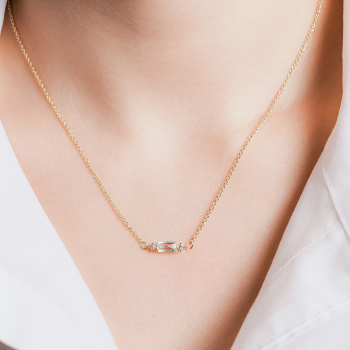 Blue Topaz 'Jane' Necklace