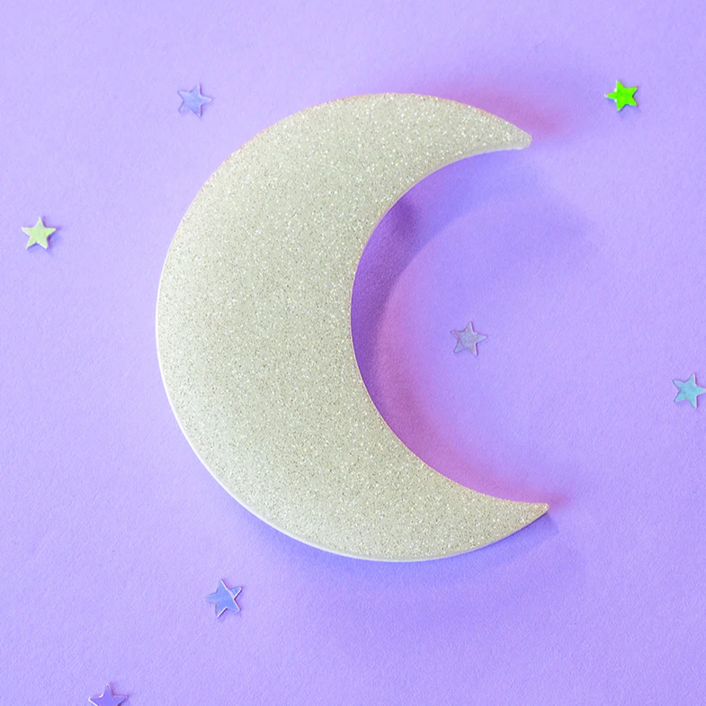 Crescent Moon Brooch