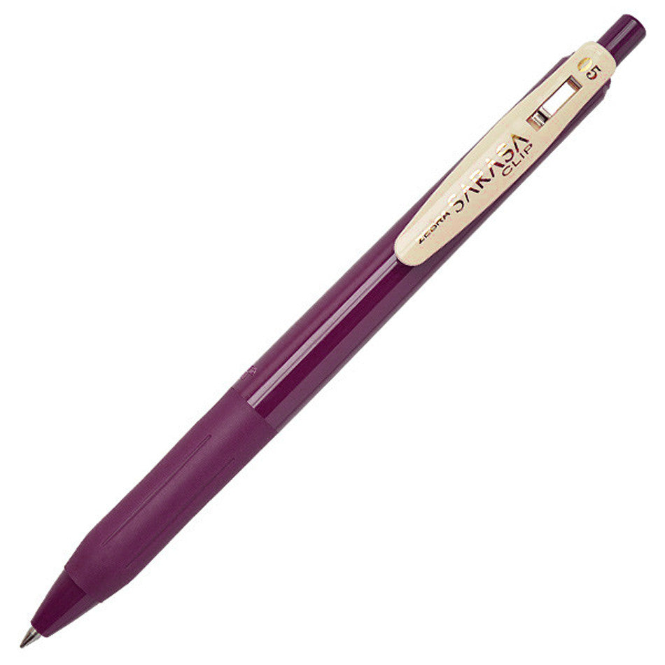 Zebra Pen Sarasa Clip Stift – 0,7 Mm, Lila Streifen-Design, 10er Pack