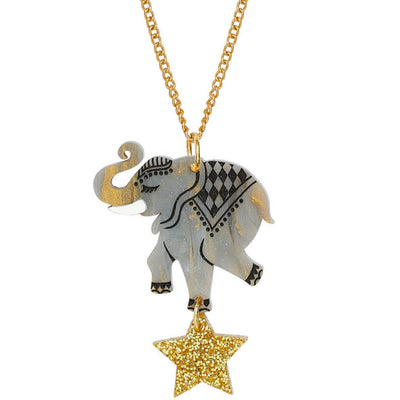 Circus Elephant Pendant Necklace