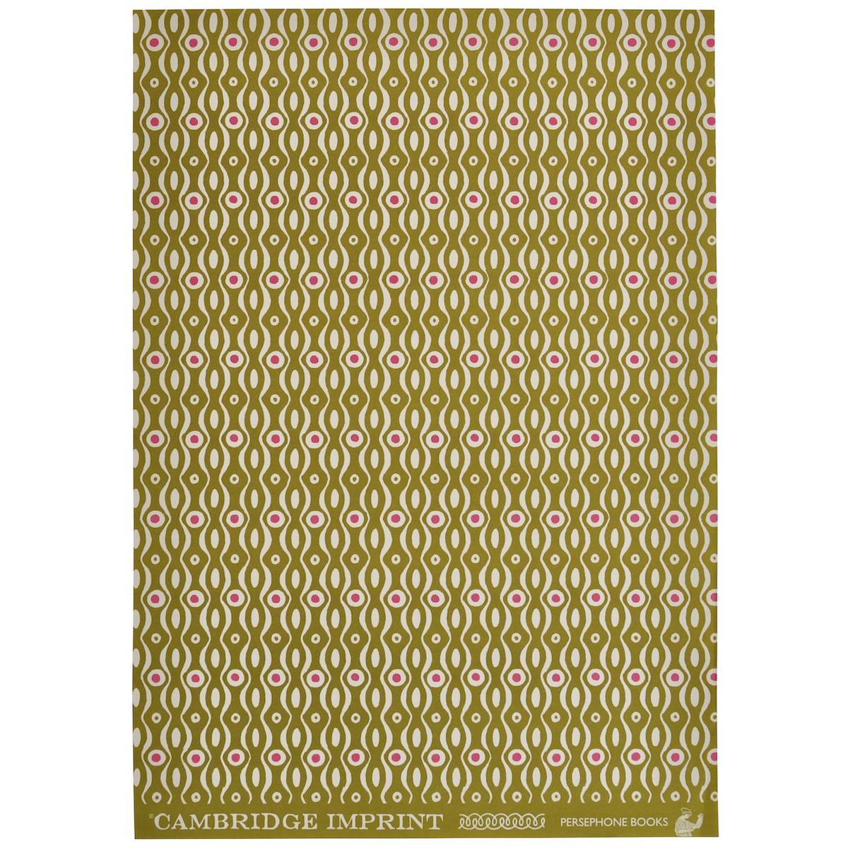 'Persephone' in Olive & Pink Wrapping Paper