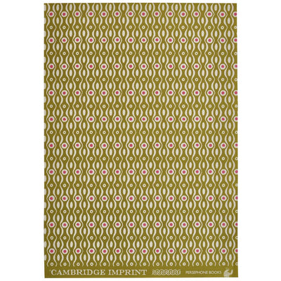 'Persephone' in Olive & Pink Wrapping Paper