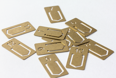 TRAVELER'S COMPANY BRASS Number Clips