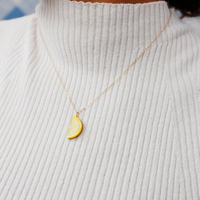 Lemon Slice Necklace