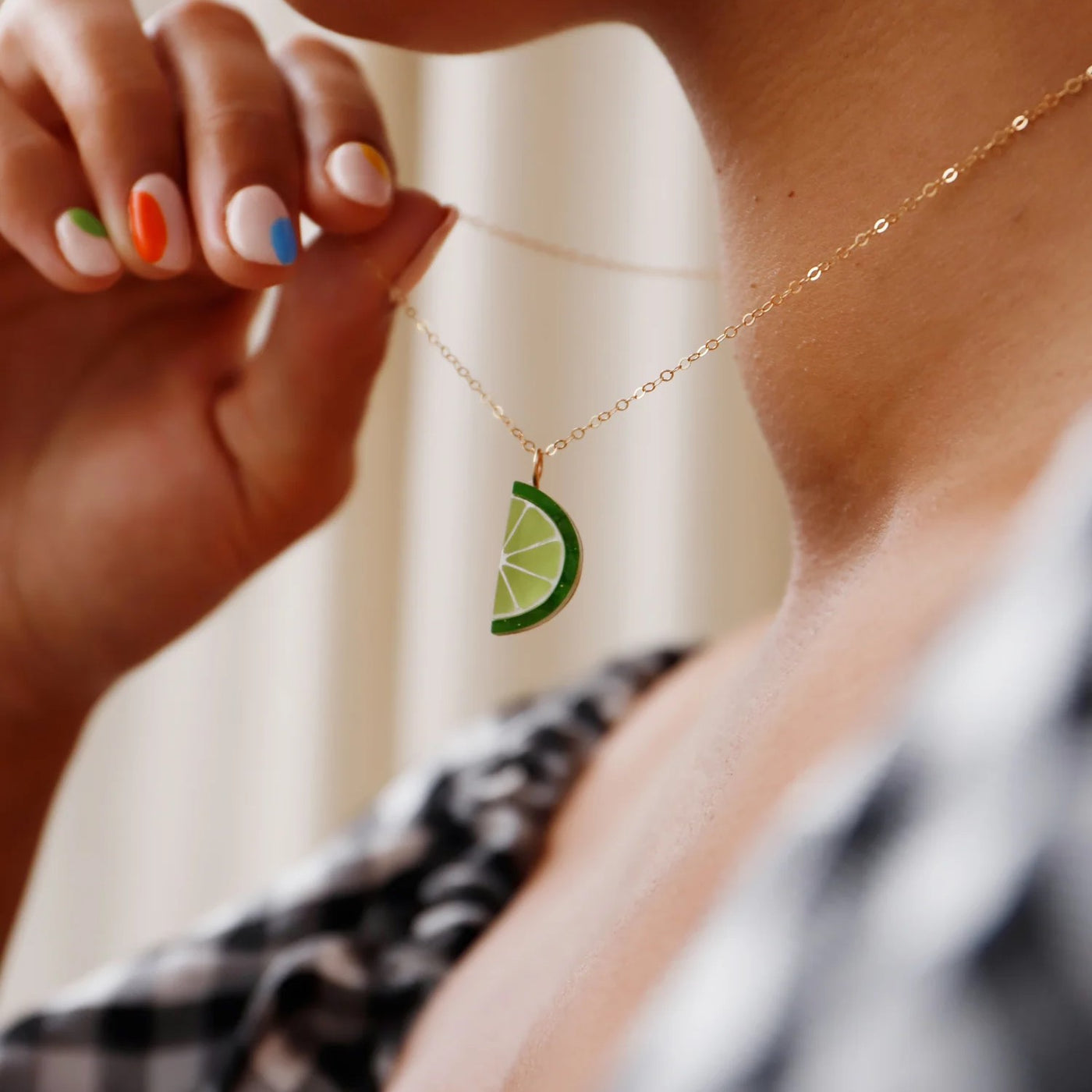 Lime Slice Necklace