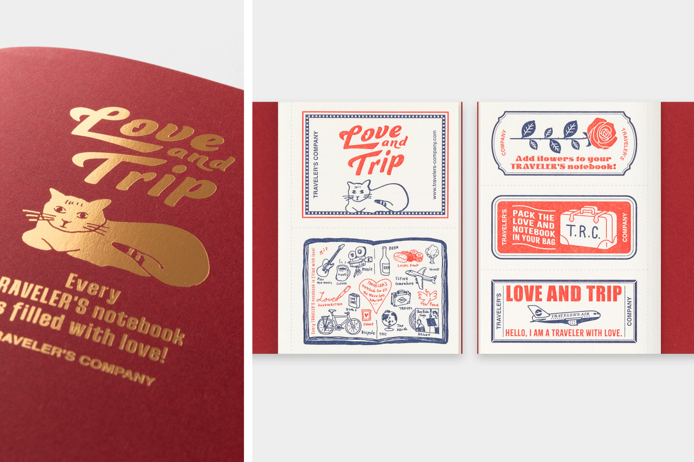 TRAVELER'S notebook Refill LOVE AND TRIP Edition - Passport Size