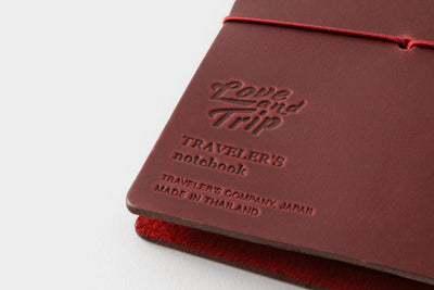 TRAVELER'S notebook Red LOVE AND TRIP Edition