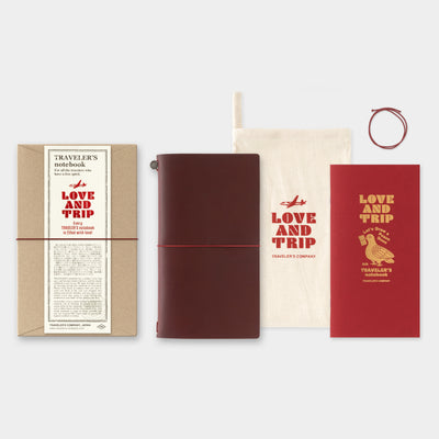 TRAVELER'S notebook Red LOVE AND TRIP Edition