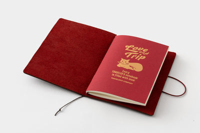 TRAVELER'S notebook Red LOVE AND TRIP Edition - Passport Size