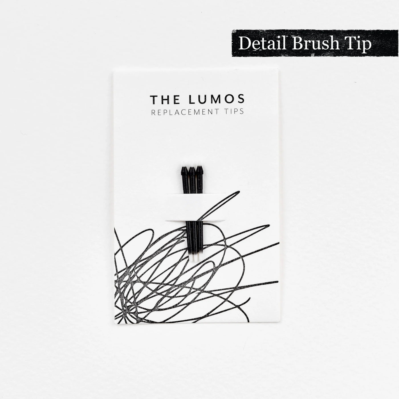 Three Lumos Replacement Nibs - Detail Brush Tip
