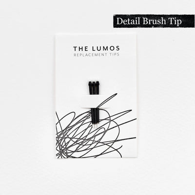 Three Lumos Replacement Nibs - Detail Brush Tip