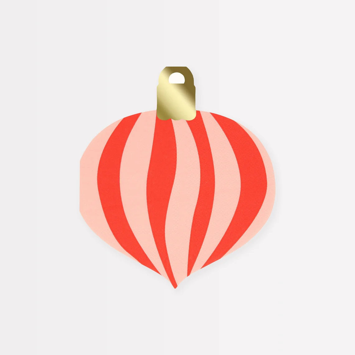 Striped Ornament Festive Napkins