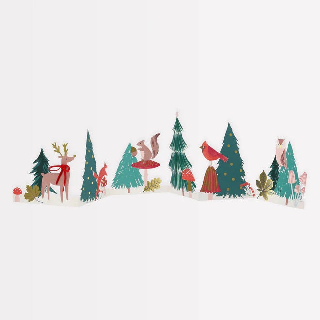 Winter Woodland Concertina Card