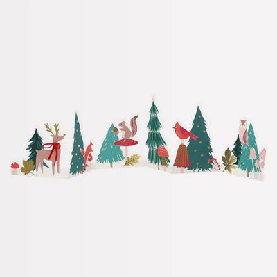 Winter Woodland Concertina Card