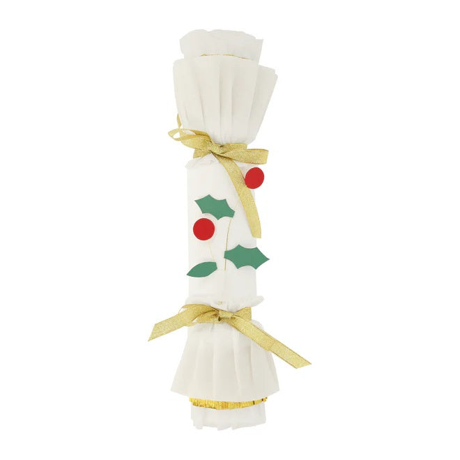 Holly Berry and Gold Christmas Crackers