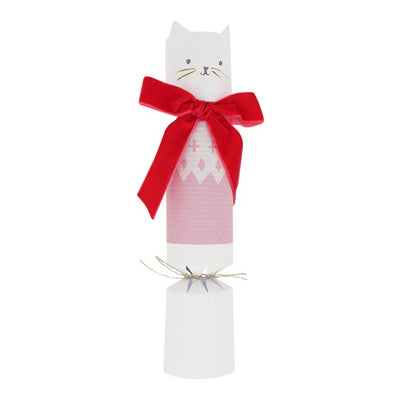 Cats with Velvet Bows Christmas Crackers