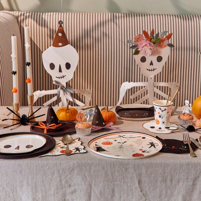 Pack of 3 Giant Halloween Jointed Skeletons with Dog!