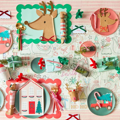 Driving Reindeer Festive Napkins