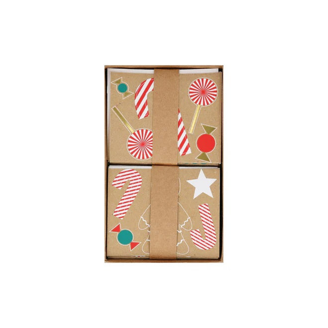 Box of Festive Christmas Stickers - Gingerbread House