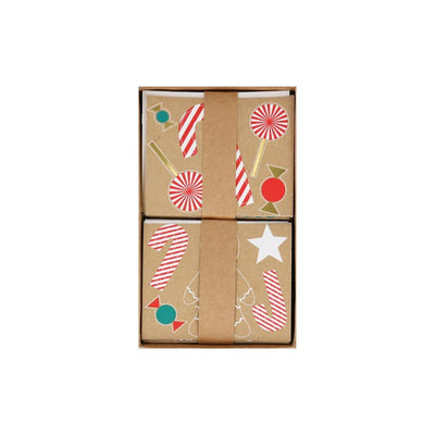 Box of Festive Christmas Stickers - Gingerbread House