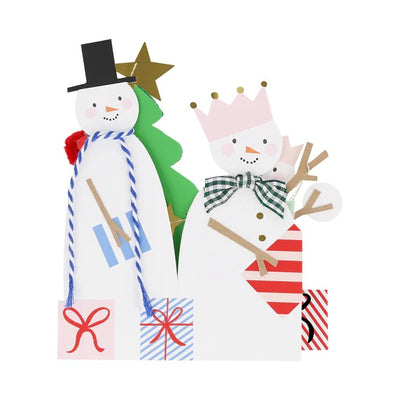 Snowman Family Concertina Card