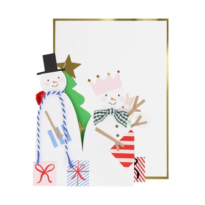 Snowman Family Concertina Card