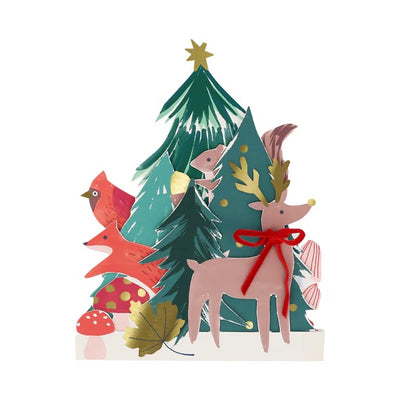 Winter Woodland Concertina Card