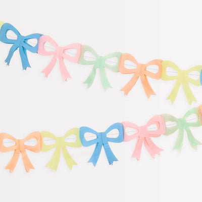 Tissue Paper Bow Garlands