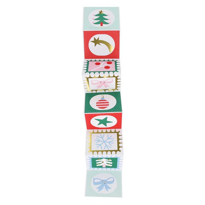 Box of Festive Christmas Stickers - Christmas Tree
