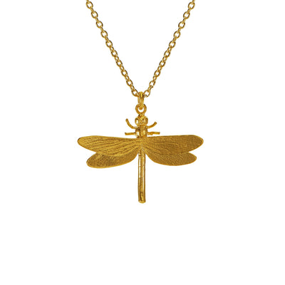 Dragonfly Necklace - Gold Plate