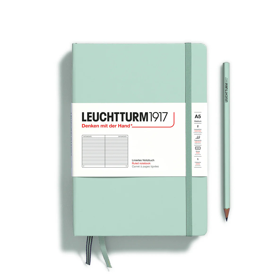 Leuchtturm A5 Notebook - Mint Green
