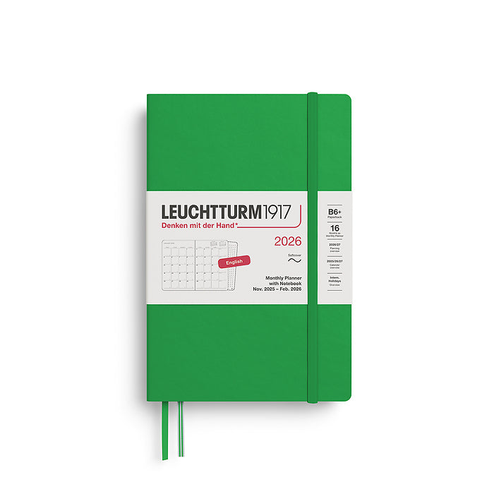 Leuchtturm B6+ 16 Months Softcover Monthly Planner & Notebook 2026
