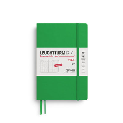 Leuchtturm B6+ 16 Months Softcover Monthly Planner & Notebook 2026