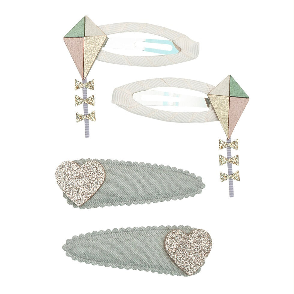 Mimi and Lula Hair Clips - Fly A Kite Pack of 4