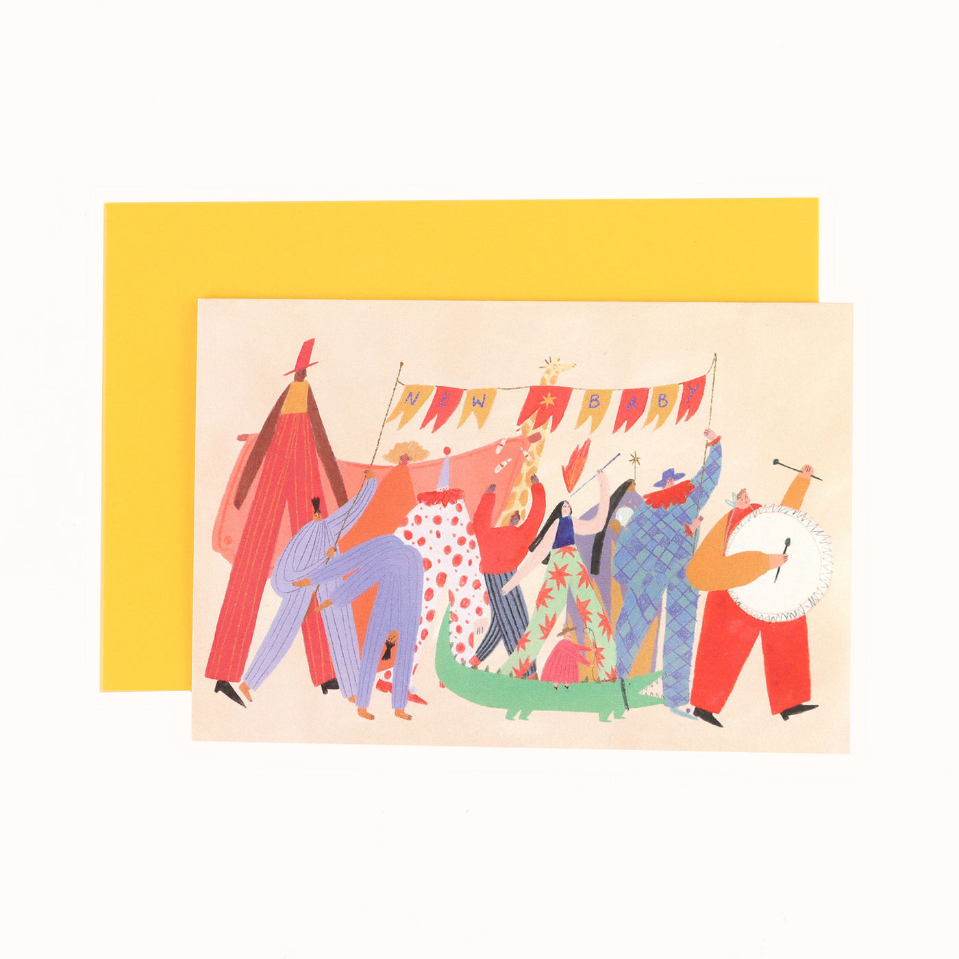 Circus Parade New Baby Card