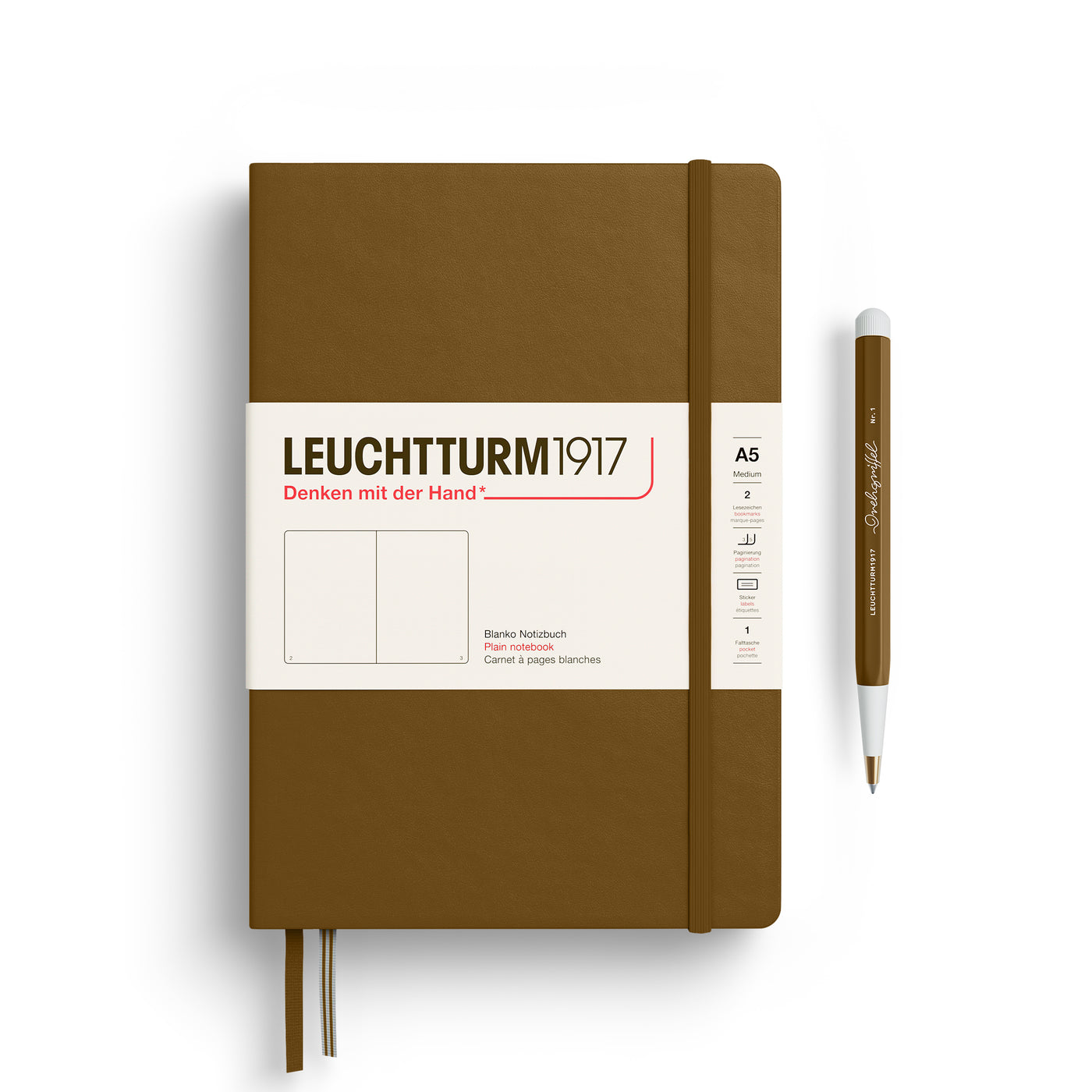 Leuchtturm A5 Notebook - Spice Brown