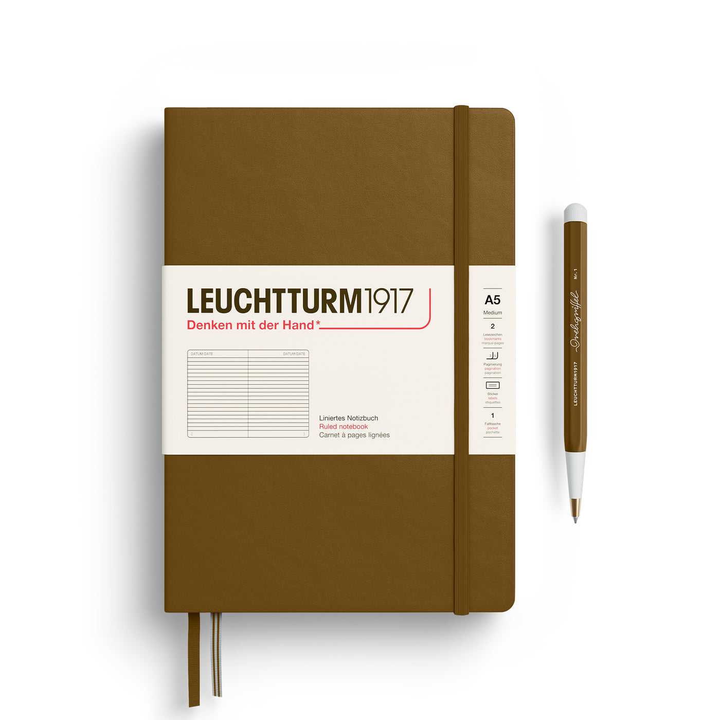 Leuchtturm A5 Notebook - Spice Brown