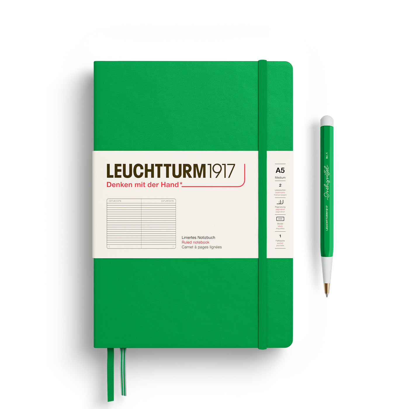 Leuchtturm A5 Notebook - Spring Leaf