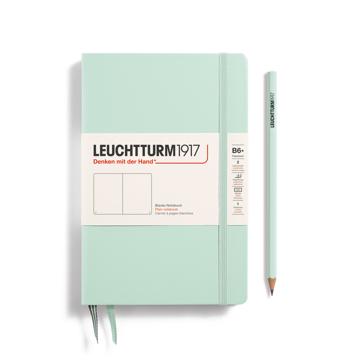 Leuchtturm B6+ Notebook - Mint Green