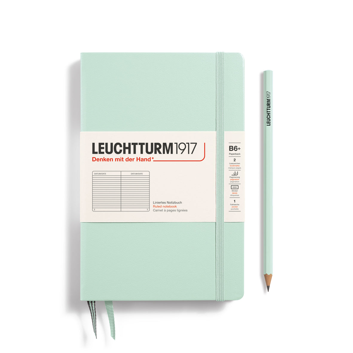 Leuchtturm B6+ Notebook - Mint Green