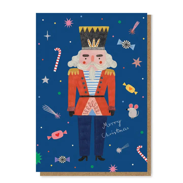 Nutcracker Merry Christmas Card