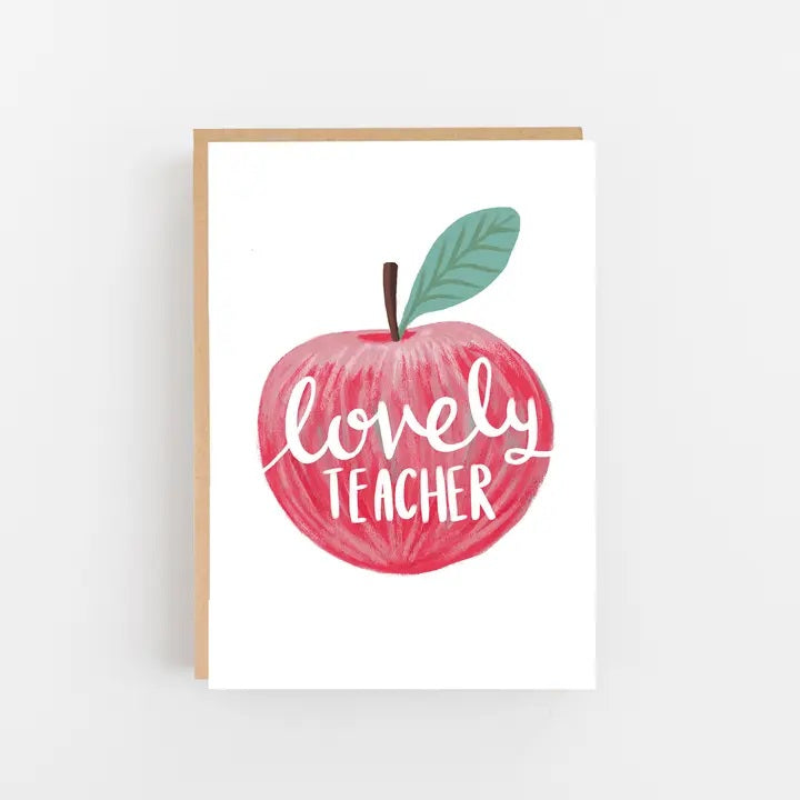 Lovely Teacher Apple Card