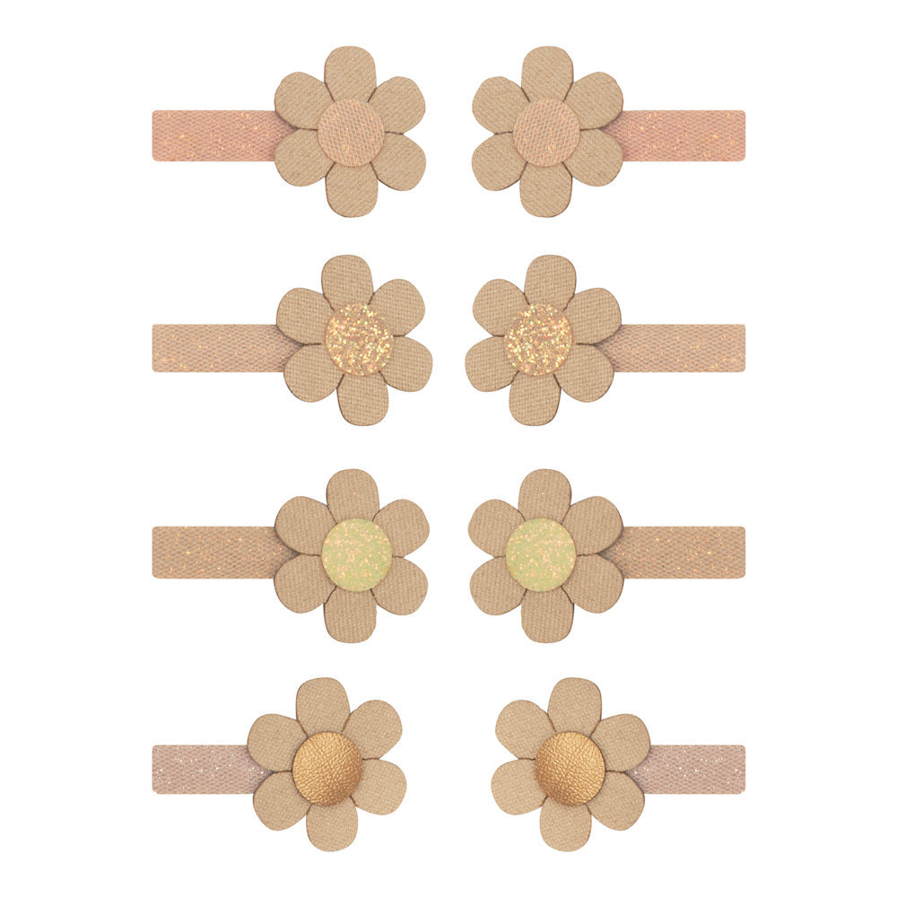 Mimi and Lula Mini Hair Clips - Daisy Pack of 8