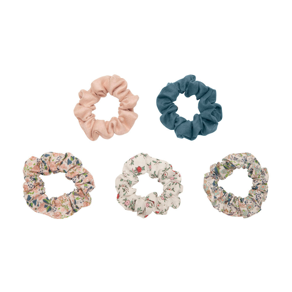 Mimi and Lula Hair Scrunchies - Floral Pack of 5