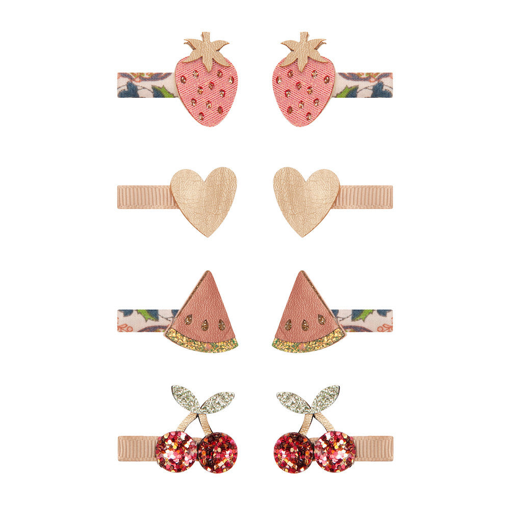 Mimi and Lula Mini Hair Clips - Fruit Pack of 8