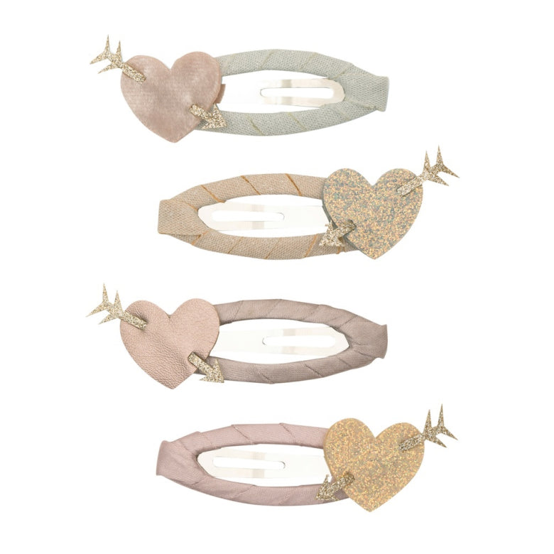 Mimi and Lula Clic Clac Hair Clips - Cupid Hearts Pack of 4
