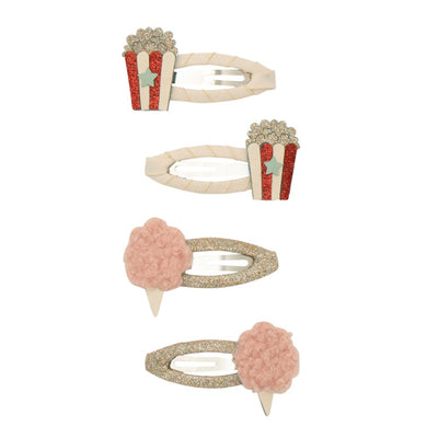 Mimi and Lula Clic Clac Hair Clips - Popcorn & Candyfloss Pack of 4