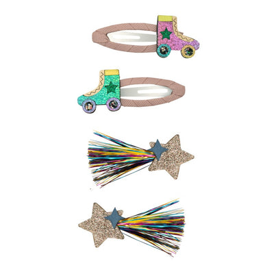 Mimi and Lula Clic Clac Hair Clips - Rollerskate Pack of 4