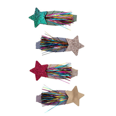 Mimi and Lula Clic Clac Hair Clips - Tinsel Star Pack of 4