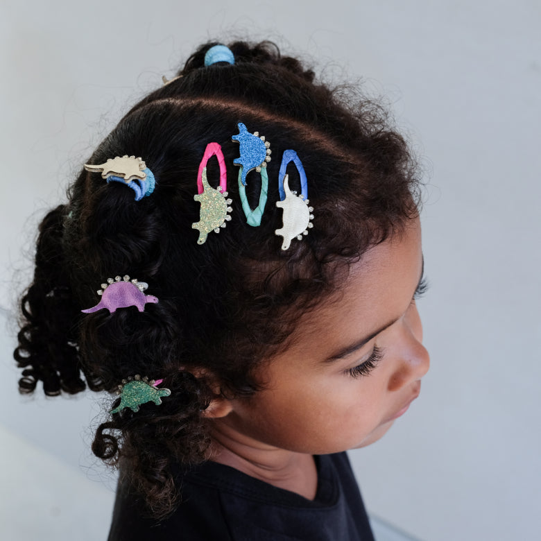 Mimi and Lula Clic Clac Hair Clips - Dino Diva Pack of 5